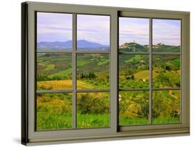 View from the Window at Castiglione D'Orcia-Anna Siena-Stretched Canvas