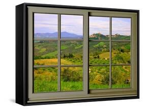 View from the Window at Castiglione D'Orcia-Anna Siena-Framed Stretched Canvas