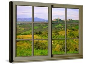 View from the Window at Castiglione D'Orcia-Anna Siena-Stretched Canvas