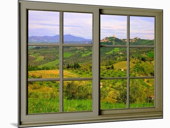 View from the Window at Castiglione D'Orcia-Anna Siena-Mounted Giclee Print