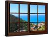 View from the Window at Cinque Terre-Anna Siena-Framed Stretched Canvas