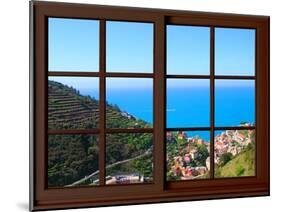 View from the Window at Cinque Terre-Anna Siena-Mounted Giclee Print