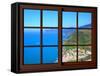 View from the Window at Cinque Terre-Anna Siena-Framed Stretched Canvas