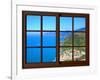 View from the Window at Cinque Terre-Anna Siena-Framed Giclee Print