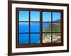 View from the Window at Cinque Terre-Anna Siena-Framed Giclee Print