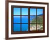 View from the Window at Cinque Terre-Anna Siena-Framed Giclee Print