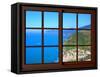 View from the Window at Cinque Terre-Anna Siena-Framed Stretched Canvas