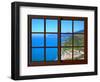 View from the Window at Cinque Terre-Anna Siena-Framed Giclee Print