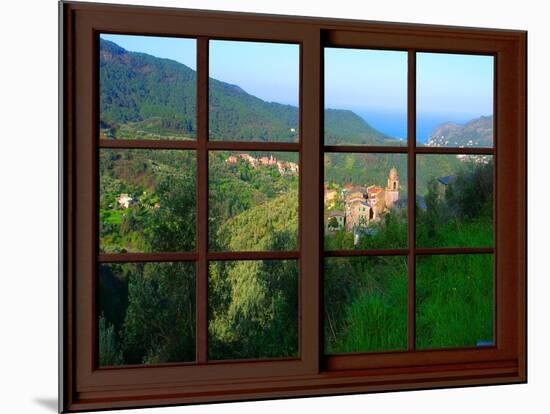 View from the Window at Cinque Terre-Anna Siena-Mounted Giclee Print