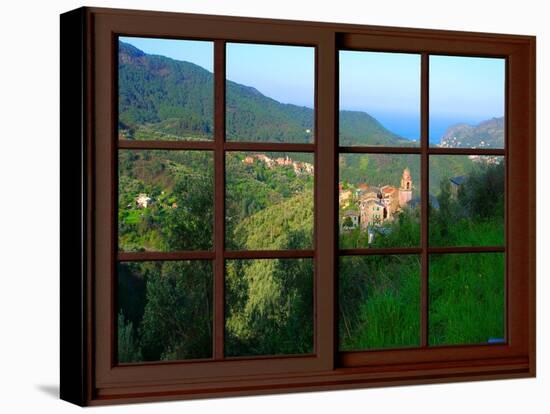 View from the Window at Cinque Terre-Anna Siena-Stretched Canvas