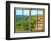 View from the Window at Montalcino, Tuscany-Anna Siena-Framed Giclee Print