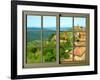 View from the Window at Montalcino, Tuscany-Anna Siena-Framed Giclee Print