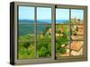 View from the Window at Montalcino, Tuscany-Anna Siena-Stretched Canvas