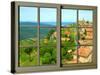 View from the Window at Montalcino, Tuscany-Anna Siena-Stretched Canvas