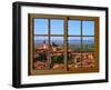 View from the Window at Montalcino, Tuscany-Anna Siena-Framed Giclee Print