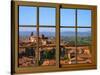 View from the Window at Montalcino, Tuscany-Anna Siena-Stretched Canvas