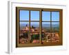 View from the Window at Montalcino, Tuscany-Anna Siena-Framed Giclee Print