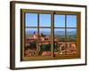 View from the Window at Montalcino, Tuscany-Anna Siena-Framed Giclee Print