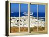 View from the Window at Mykonos Island 1-Anna Siena-Stretched Canvas