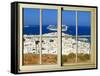 View from the Window at Mykonos Island 1-Anna Siena-Framed Stretched Canvas