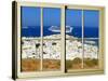 View from the Window at Mykonos Island 1-Anna Siena-Stretched Canvas