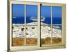 View from the Window at Mykonos Island 1-Anna Siena-Mounted Giclee Print
