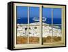 View from the Window at Mykonos Island 1-Anna Siena-Framed Stretched Canvas