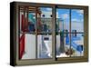 View from the Window at Mykonos Island 3-Anna Siena-Stretched Canvas