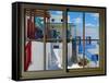 View from the Window at Mykonos Island 3-Anna Siena-Framed Stretched Canvas