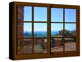 View from the Window at Siena, Tuscany-Anna Siena-Stretched Canvas