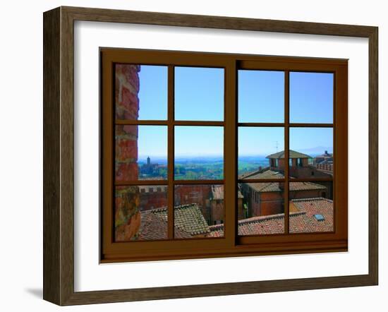 View from the Window at Siena, Tuscany-Anna Siena-Framed Giclee Print