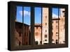 View from the Window at Sun Gimignano, Tuscany-Anna Siena-Stretched Canvas