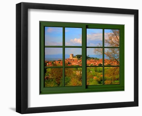 View from the Window at Tuscany-Anna Siena-Framed Giclee Print