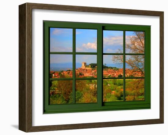 View from the Window at Tuscany-Anna Siena-Framed Giclee Print