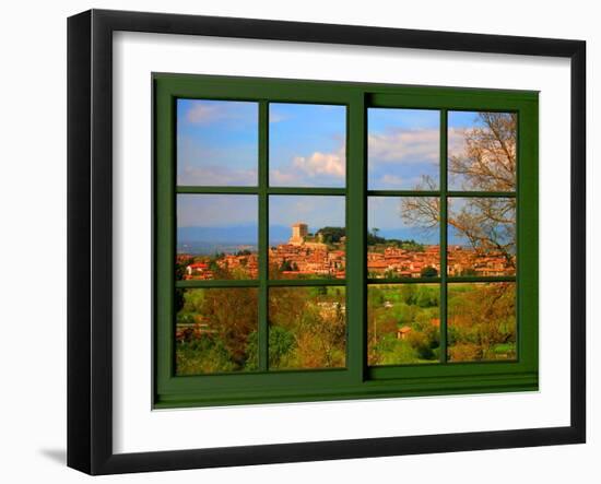 View from the Window at Tuscany-Anna Siena-Framed Giclee Print