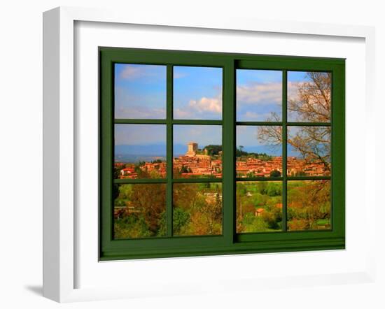 View from the Window at Tuscany-Anna Siena-Framed Giclee Print