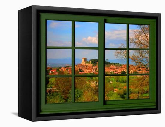 View from the Window at Tuscany-Anna Siena-Framed Stretched Canvas