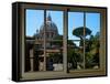 View from the Window at Vatican Garden 1-Anna Siena-Framed Stretched Canvas