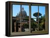 View from the Window at Vatican Garden 1-Anna Siena-Framed Stretched Canvas