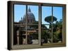 View from the Window at Vatican Garden 1-Anna Siena-Stretched Canvas