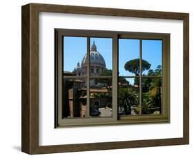 View from the Window at Vatican Garden 1-Anna Siena-Framed Giclee Print