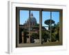 View from the Window at Vatican Garden 1-Anna Siena-Framed Giclee Print