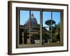 View from the Window at Vatican Garden 1-Anna Siena-Framed Giclee Print