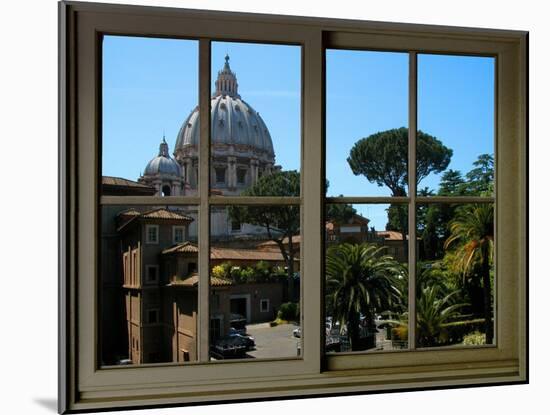 View from the Window at Vatican Garden 1-Anna Siena-Mounted Giclee Print