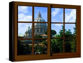 View from the Window at Vatican Garden 1-Anna Siena-Stretched Canvas