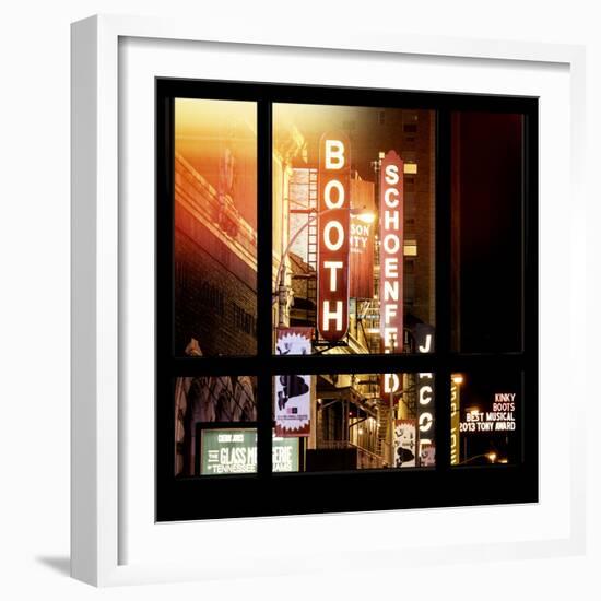 View from the Window - Broadway Theaters-Philippe Hugonnard-Framed Photographic Print