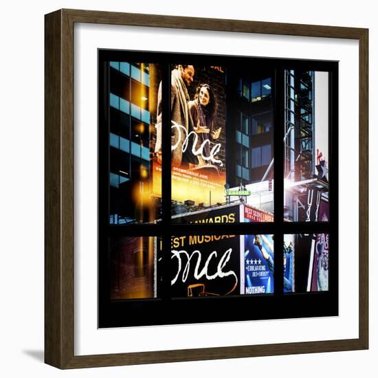 View from the Window - Broadway Theaters-Philippe Hugonnard-Framed Photographic Print