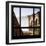 View from the Window - Brooklyn Bridge-Philippe Hugonnard-Framed Photographic Print