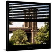 View from the Window - Brooklyn Bridge-Philippe Hugonnard-Stretched Canvas