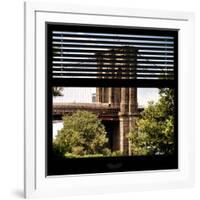 View from the Window - Brooklyn Bridge-Philippe Hugonnard-Framed Photographic Print